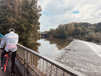 een fotomoment bij de rivier de Sieg in Troisdorf
