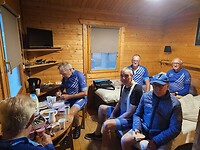 het is krap ontbijten in de lodge