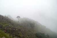 Machu Pichu in de mist