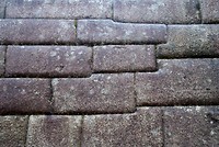 Detail muur tempel