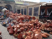Markt op het grote plein