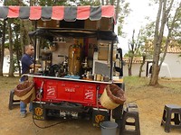 Mobiel koffie karretje,  lekker koffie