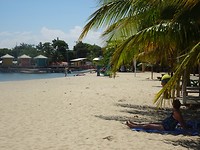 Strand met pier