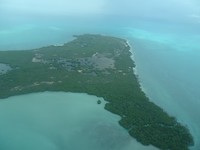 Caye met lagune