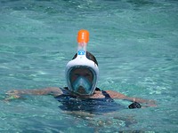Joke met snorkel masker