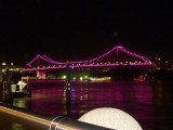 Brug in Brisbane 's avonds