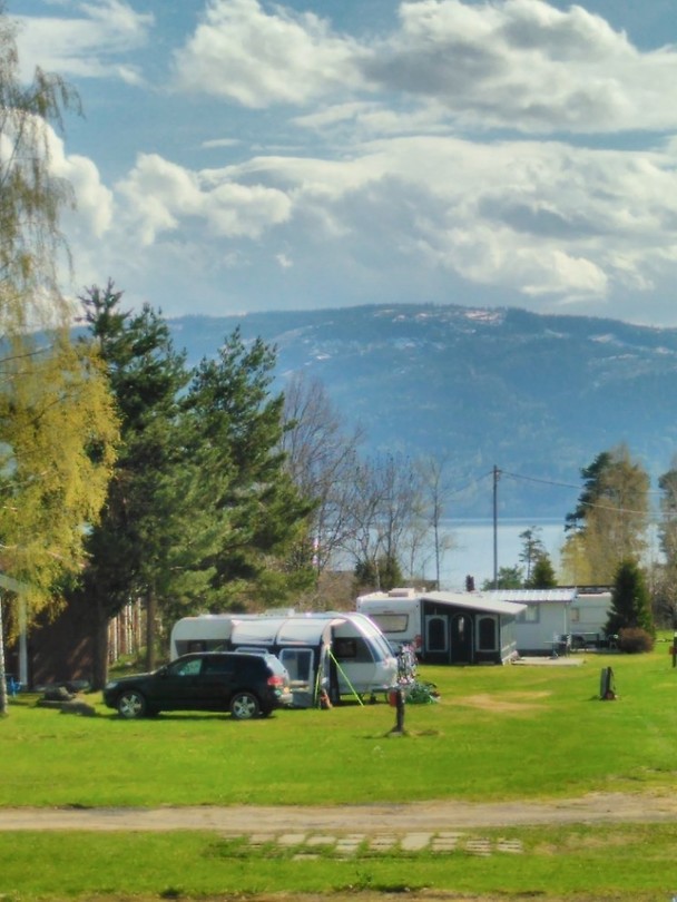 The caravan at Utvika campsite