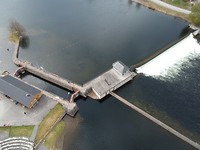 Lunde lock next to Telemark Kanalcamping