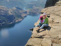 On the edge of Preikestolen