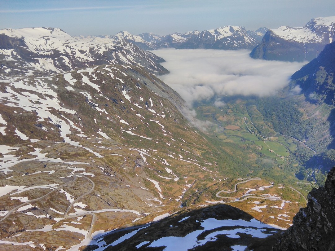 Dalsnibba sky walk over the Geiranger fjord