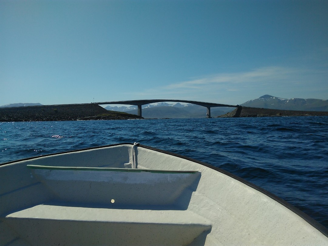 One of Antlanterhavsveiens bridges, from the boat