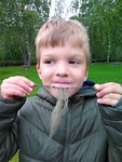 Ilan with a troll beard he got from Anne Grethe