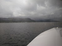 Lofoten weather when arriving with the ferry