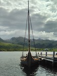 Viking boat in viking museum