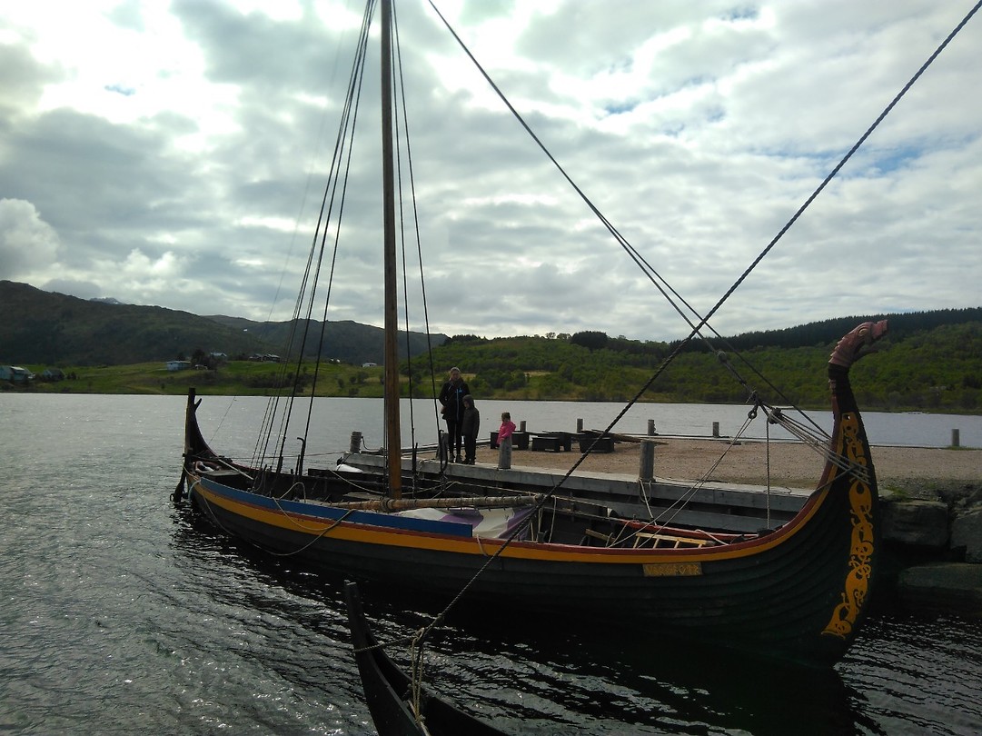Viking boat in viking museum
