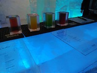 Drinks at the ice hotel