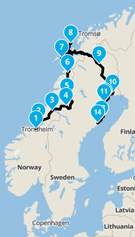 Summary June Sleeping places
