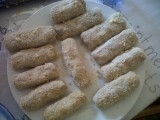 En onze eerste zelf gemaakte kroketten :)