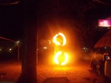 Fire dancing show