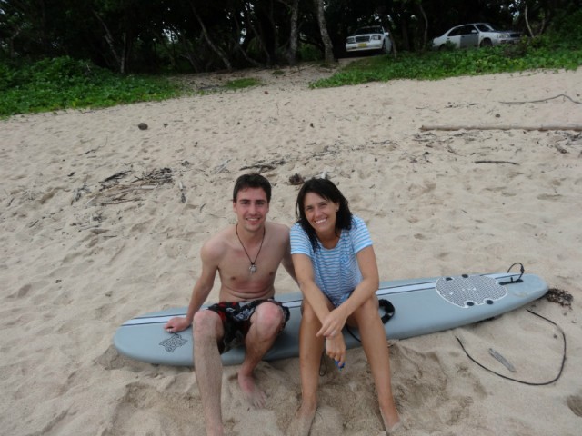 Surfing with Kaya