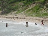 Children playing on the beach