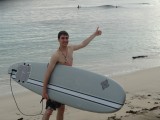 Yeah, surfed a good wave