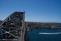 Uitzicht vanaf de Harbour Bridge