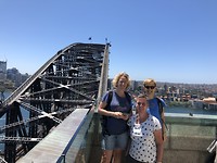 Op de Harbour Bridge