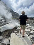 Mieke aan het filmen