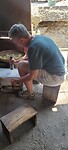 Inge aan het werk