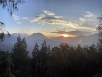 Zonsondergang aan de Bromo