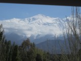 De Aconcagua, de hoogste berg van het zuidelijk halfrond.