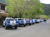 San Martin, nieuwe politieauto's in gelid