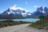 de weg door Torre del Paine
