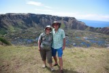 bij de  krater van Rano Kau