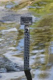 zo hoog staat het water op de weg
