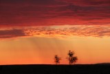 zonsondergang in Namib desert