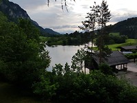 Uitzicht vanaf de camping Krambach