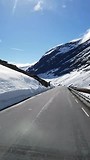 Voorjaarsreis Zweden Noorwegen 2018: Dwars door de sneeuw. De weg na drie dagen eindelijk open.