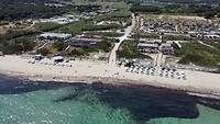 Strand bij camping Les Tournels