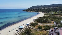 Strand bij camping Les Tournels