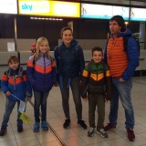 klaar voor vertrek op schiphol