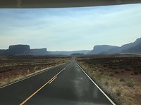 Op weg naar Moab in Utah.