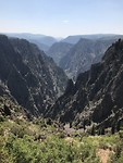 Black Canyon of the Gunnison National Park bezocht op weg naar Moab