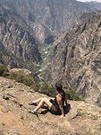 Mooi uitzicht op the Gunnison in het National Park.