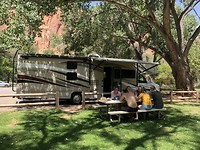 Lunch voor onze camper in Fruita