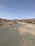 Lunch pauze in de camper in Death Valley