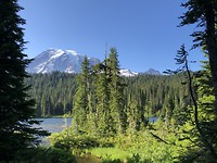 Zicht op Mount Rainier