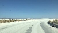 Met de camper door het White Sands National Monument