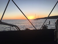 ondergaande zon